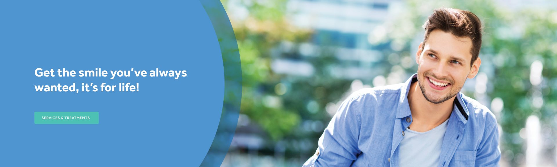 Man smiling with white and straight teeth after orthodontic treatment at Toowong Orthodontics